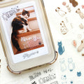 Collage Seal Clear Stickers - Neko - K A M I - Stickers - Furukawa Shiko