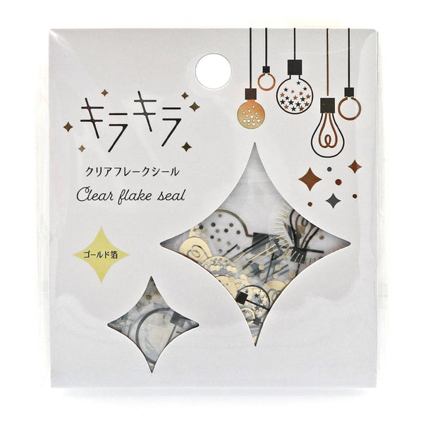 Flake Seal Stickers - Kira Kira - Sparkling Clear Lights - K A M I - Stickers - World Craft