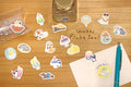 Flake Seal Stickers - Neko Summer - K A M I - Stickers - Furukawa Shiko