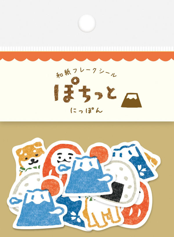 Flake Seal Stickers - Pochitto - Japan - K A M I - Stickers - Furukawa Shiko
