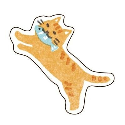 Flake Seal Stickers - Pochitto - Neko - K A M I - Stickers - Furukawa Shiko
