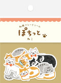 Flake Seal Stickers - Pochitto - Neko - K A M I - Stickers - Furukawa Shiko