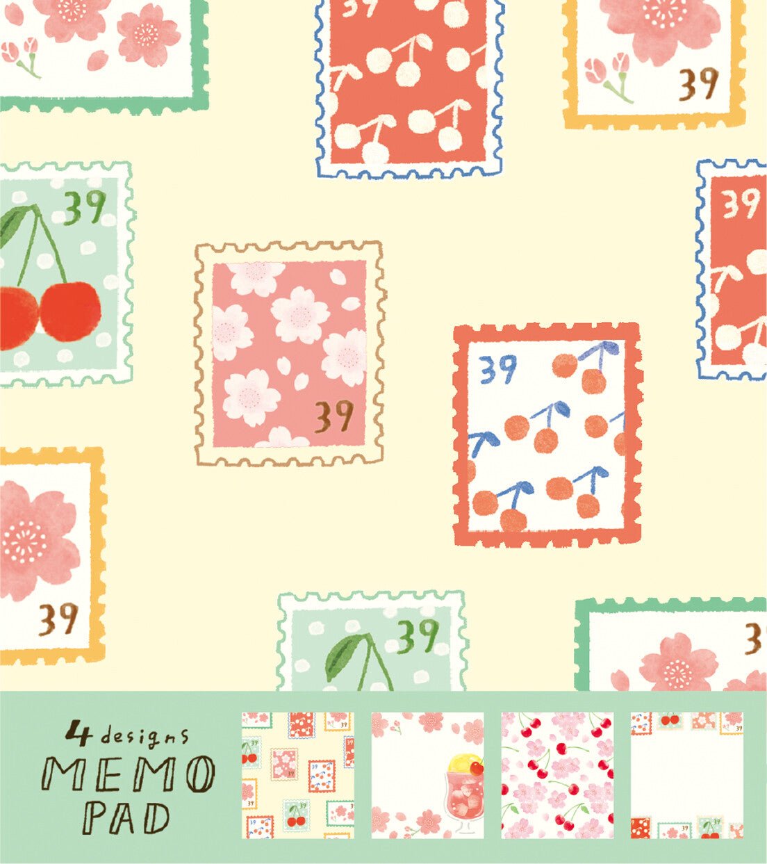 Memo Pad - Sakura - Sakura & Fruits - K A M I - Memo Pad - Furukawa Shiko