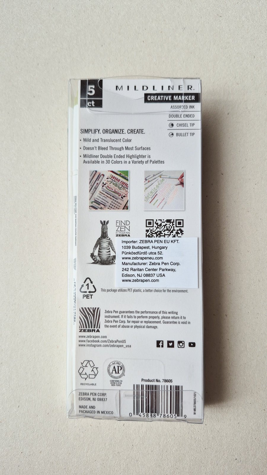 Set de Brush Pen Mildliner - Zebra - Warm - KAMI Paper - Papeterie et objets japonais choisis avec soin - Surligneur - Zebra