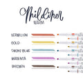 Set de Brush Pen Mildliner - Zebra - Warm - KAMI Paper - Papeterie et objets japonais choisis avec soin - Surligneur - Zebra