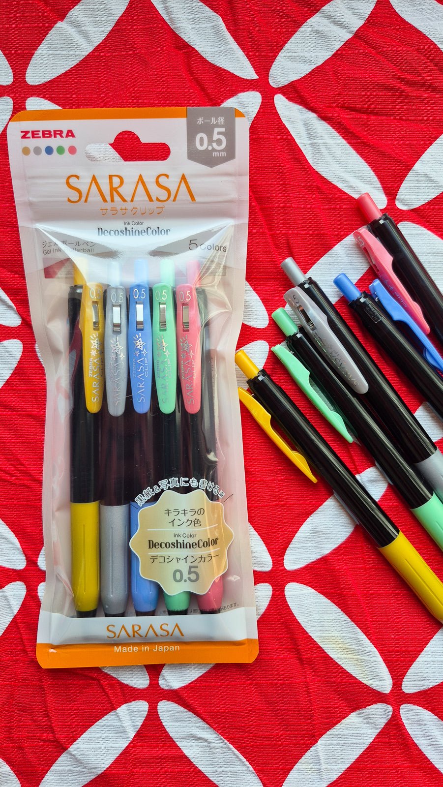 Set de Stylos Gel - Zebra Sarasa Clip - Decoshine - KAMI Paper - Papeterie et objets japonais choisis avec soin - Stylo - Zebra