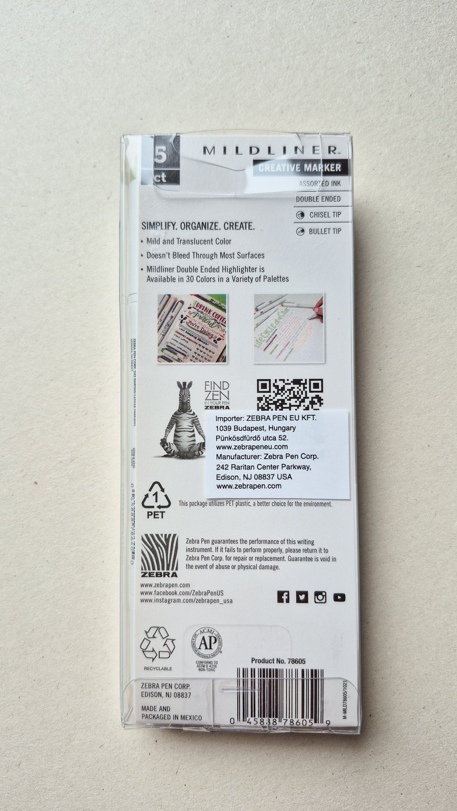 Set de Surligneurs Mildliner - Zebra - Neutral - KAMI Paper - Papeterie et objets japonais choisis avec soin - Surligneur - Zebra