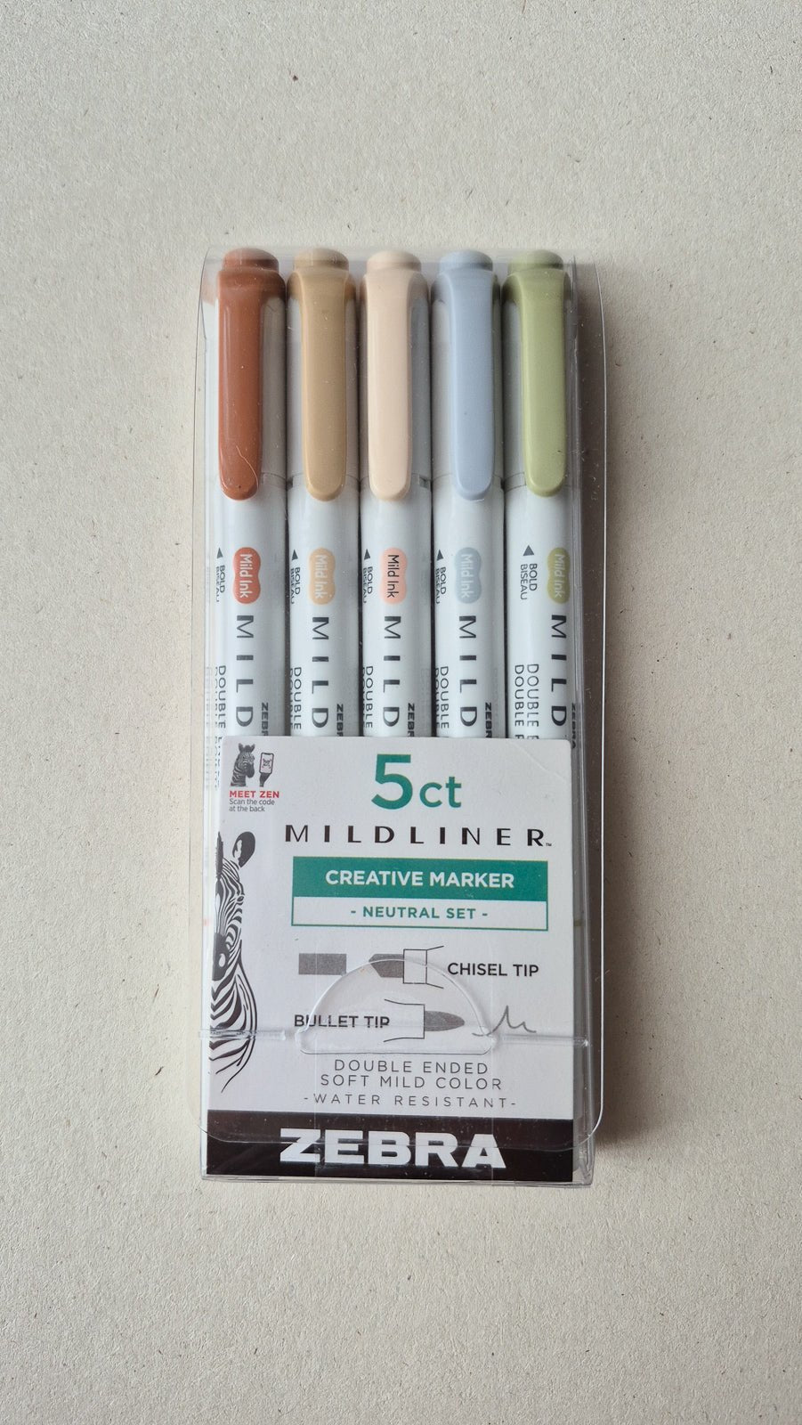 Set de Surligneurs Mildliner - Zebra - Neutral - KAMI Paper - Papeterie et objets japonais choisis avec soin - Surligneur - Zebra