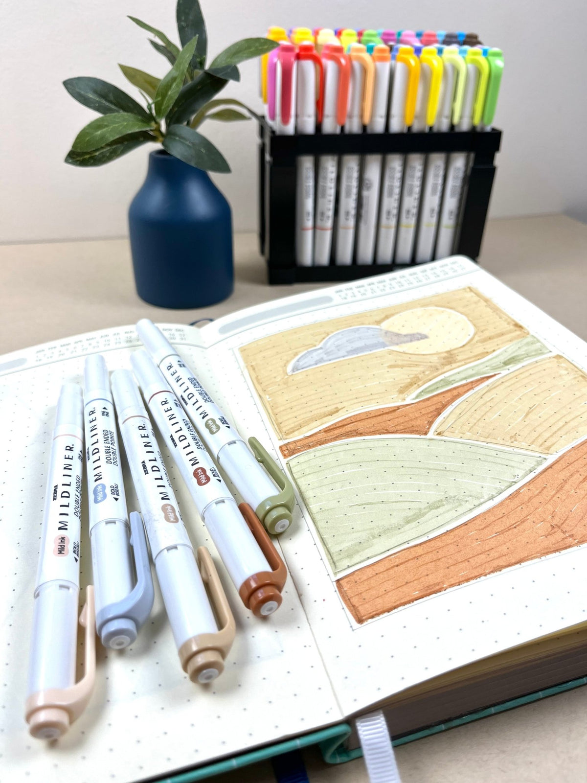 Set de Surligneurs Mildliner - Zebra - Neutral - KAMI Paper - Papeterie et objets japonais choisis avec soin - Surligneur - Zebra