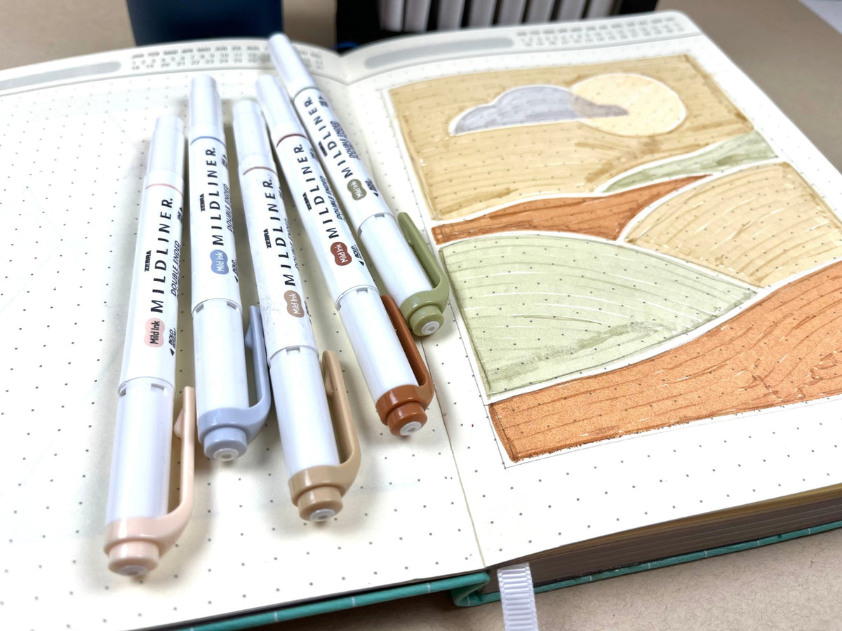 Set de Surligneurs Mildliner - Zebra - Neutral - KAMI Paper - Papeterie et objets japonais choisis avec soin - Surligneur - Zebra