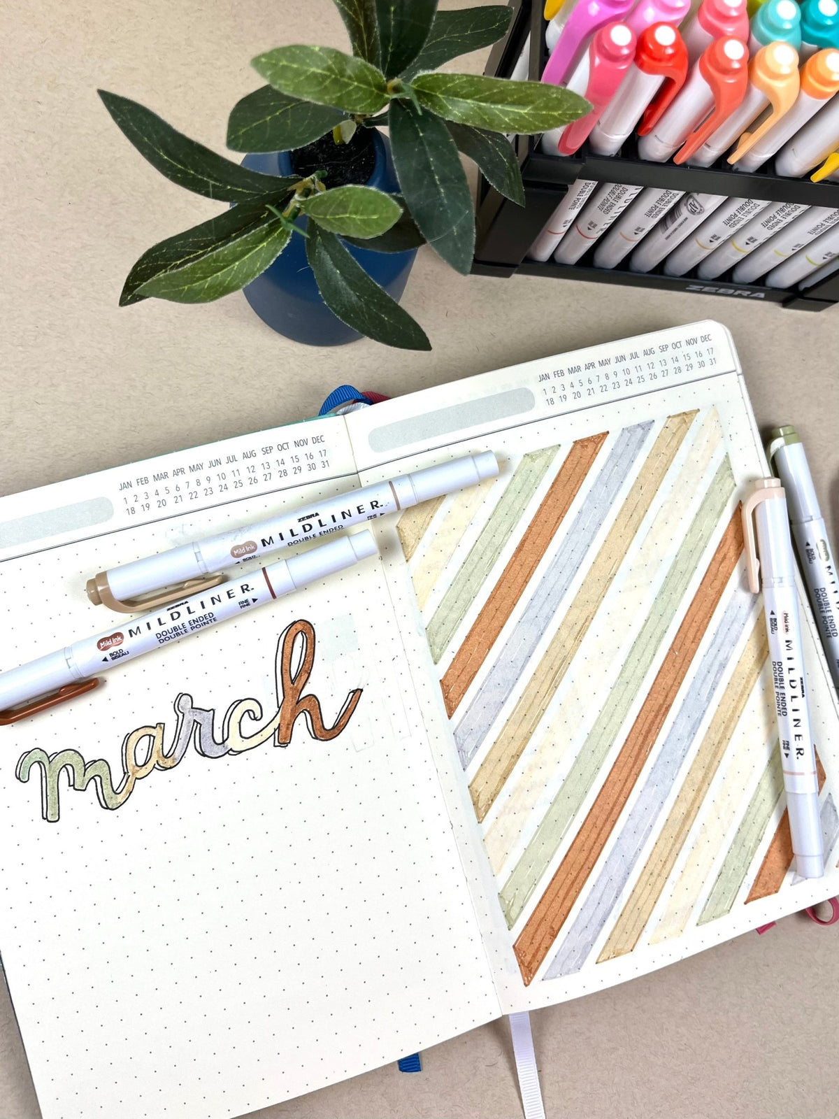 Set de Surligneurs Mildliner - Zebra - Neutral - KAMI Paper - Papeterie et objets japonais choisis avec soin - Surligneur - Zebra