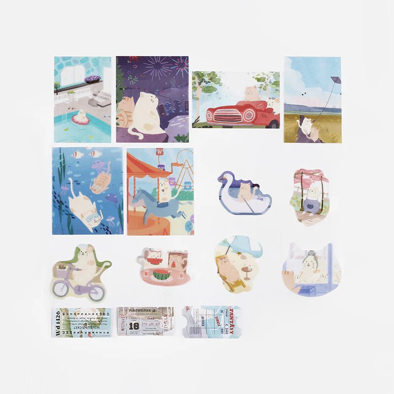 Stickers - Fantasy Trip Neko Land - K A M I - Stickers - BGM