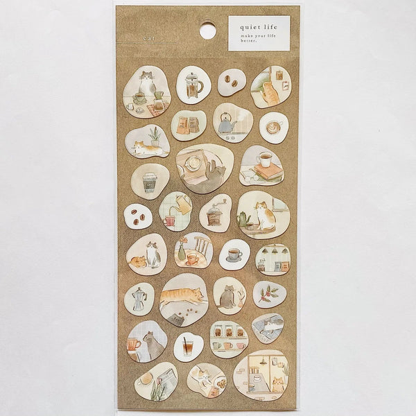 Stickers – Quiet Life – Cat & Café - K A M I - Stickers - K A M I