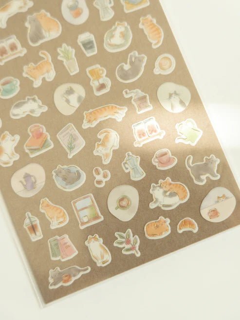 Stickers – Quiet Life – Cat & Café (Mini) - K A M I - Stickers - Mind Wave