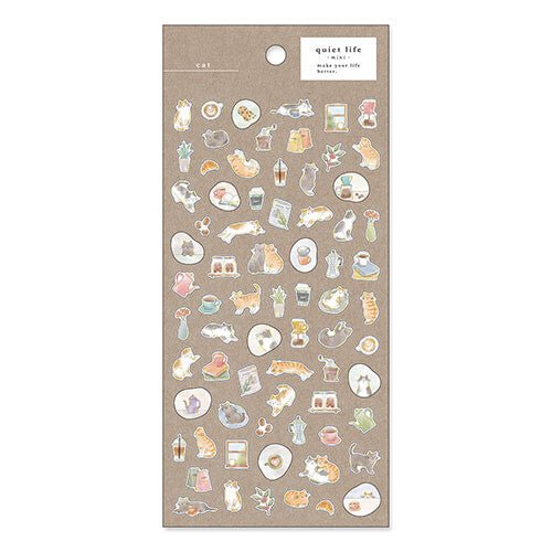 Stickers – Quiet Life – Cat & Café (Mini) - K A M I - Stickers - Mind Wave