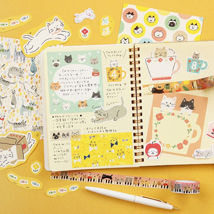 Stickers - Watashi Biyori - Yuru Neko - K A M I - Stickers - Furukawa Shiko