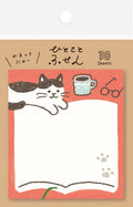 Sticky notes - Hitokoto Fusen - Notes Cat - K A M I - Sticky Notes - Furukawa Shiko