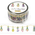 Washi Tape - Kira Kira - Fleurs séchées - K A M I - Washi Tape - World Craft