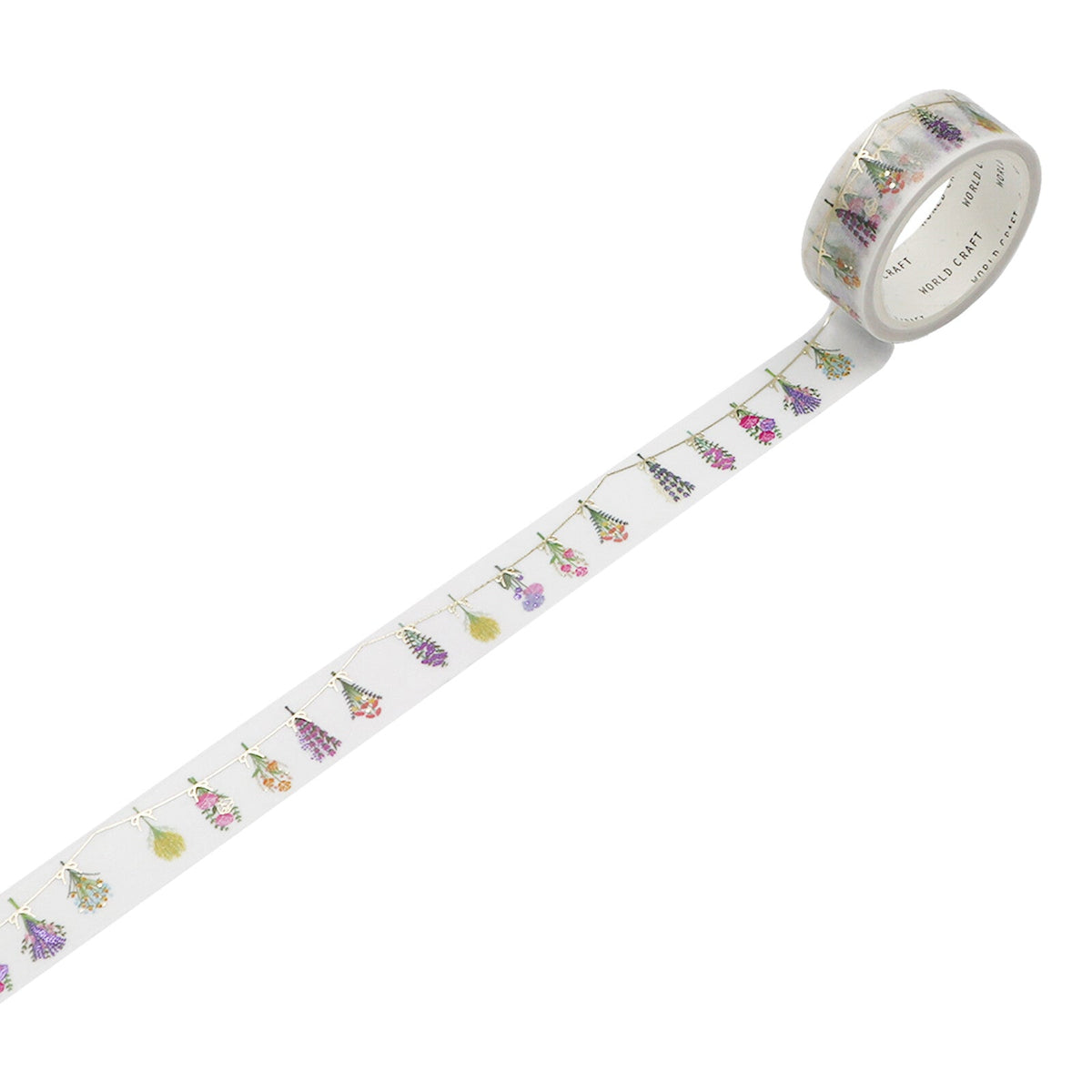 Washi Tape - Kira Kira - Fleurs Séchées - K A M I - Washi Tape - World Craft