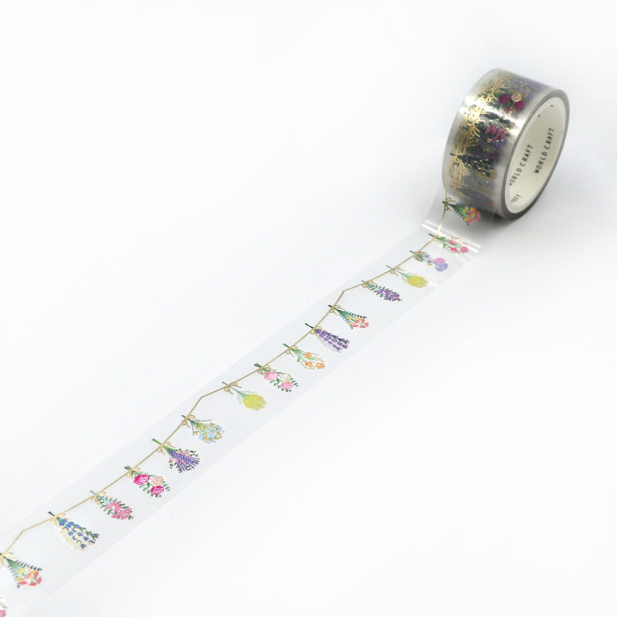 Washi Tape - Kira Kira - Fleurs séchées - K A M I - Washi Tape - World Craft