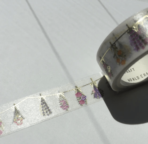 Washi Tape - Kira Kira - Fleurs Séchées - K A M I - Washi Tape - World Craft