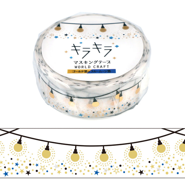 Washi Tape - Kira Kira - Guirlandes lumineuses - K A M I - Washi Tape - World Craft