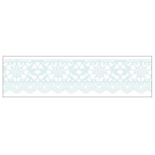 Washi Tape - Mint Lace - K A M I - Washi Tape - World Craft