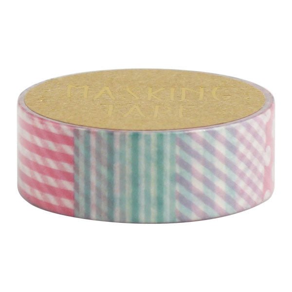 Washi Tape - Patchwork Pastel - K A M I - Washi Tape - World Craft