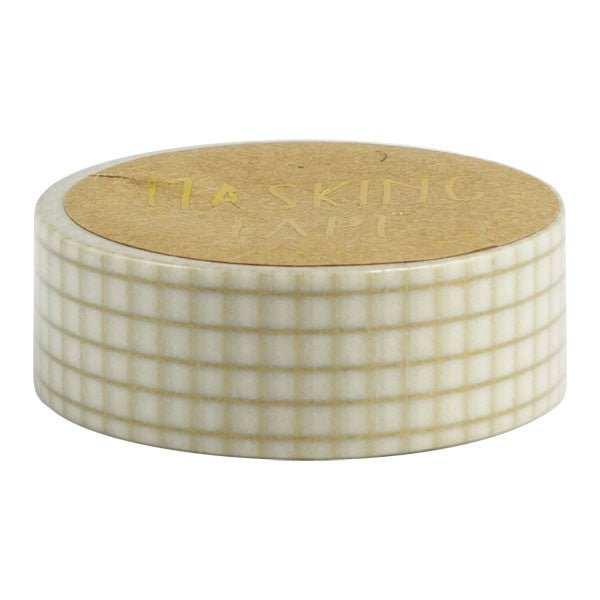 Washi Tape - Quadrillage or - K A M I - Washi Tape - World Craft