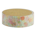 Washi Tape - Rose Retro Menthe - K A M I - Washi Tape - World Craft
