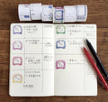 Washi Tape Special Dates Agenda - Couronnes de fleurs - K A M I - Washi Tape - World Craft