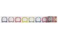 Washi Tape Special Dates Agenda - Couronnes de fleurs - K A M I - Washi Tape - World Craft
