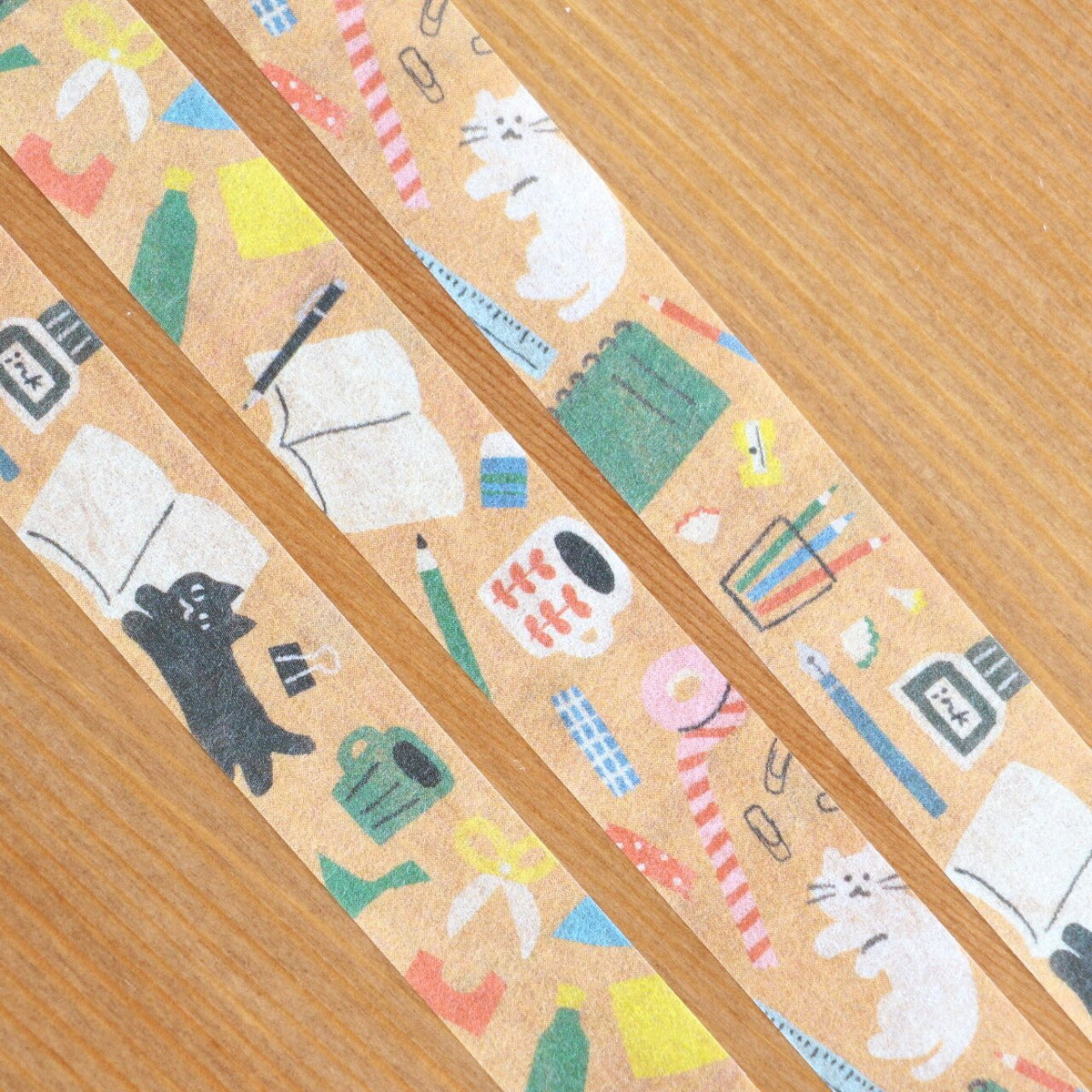 Washi Tape - Watashi Biyori - Cat Stationeries - K A M I - Washi Tape - Furukawa Shiko
